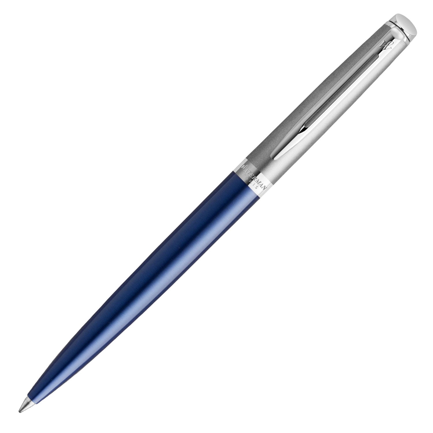 Waterman Hemisphere Essential Stainless Steel Ball Pen - Matte Blue CT Waterman
