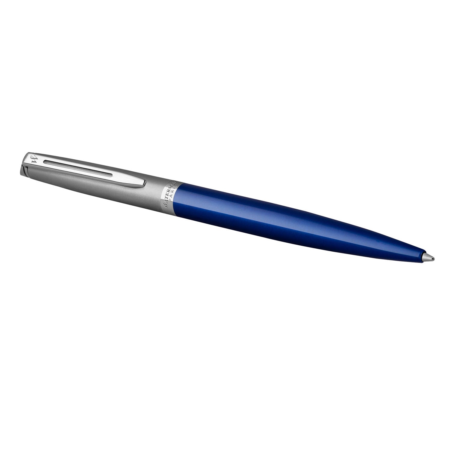Waterman Hemisphere Essential Stainless Steel Ball Pen - Matte Blue CT Waterman