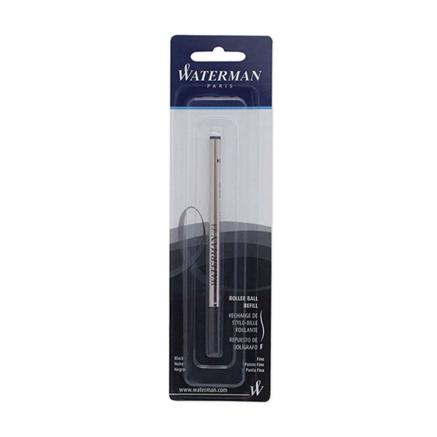 Waterman Roller Ball Pen Fine Refill - Black Waterman