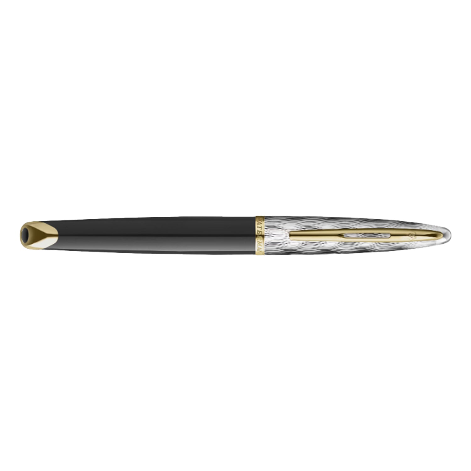 Waterman Carene Reflections of Paris Fountain Pen - Black & Palladium GT (Special Edition) Waterman