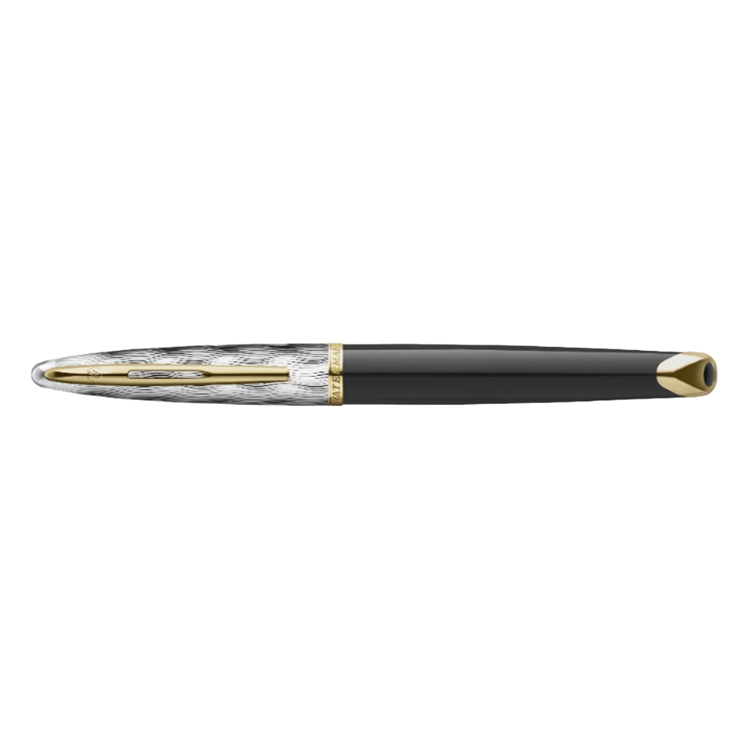 Waterman Carene Reflections of Paris Fountain Pen - Black & Palladium GT (Special Edition) Waterman