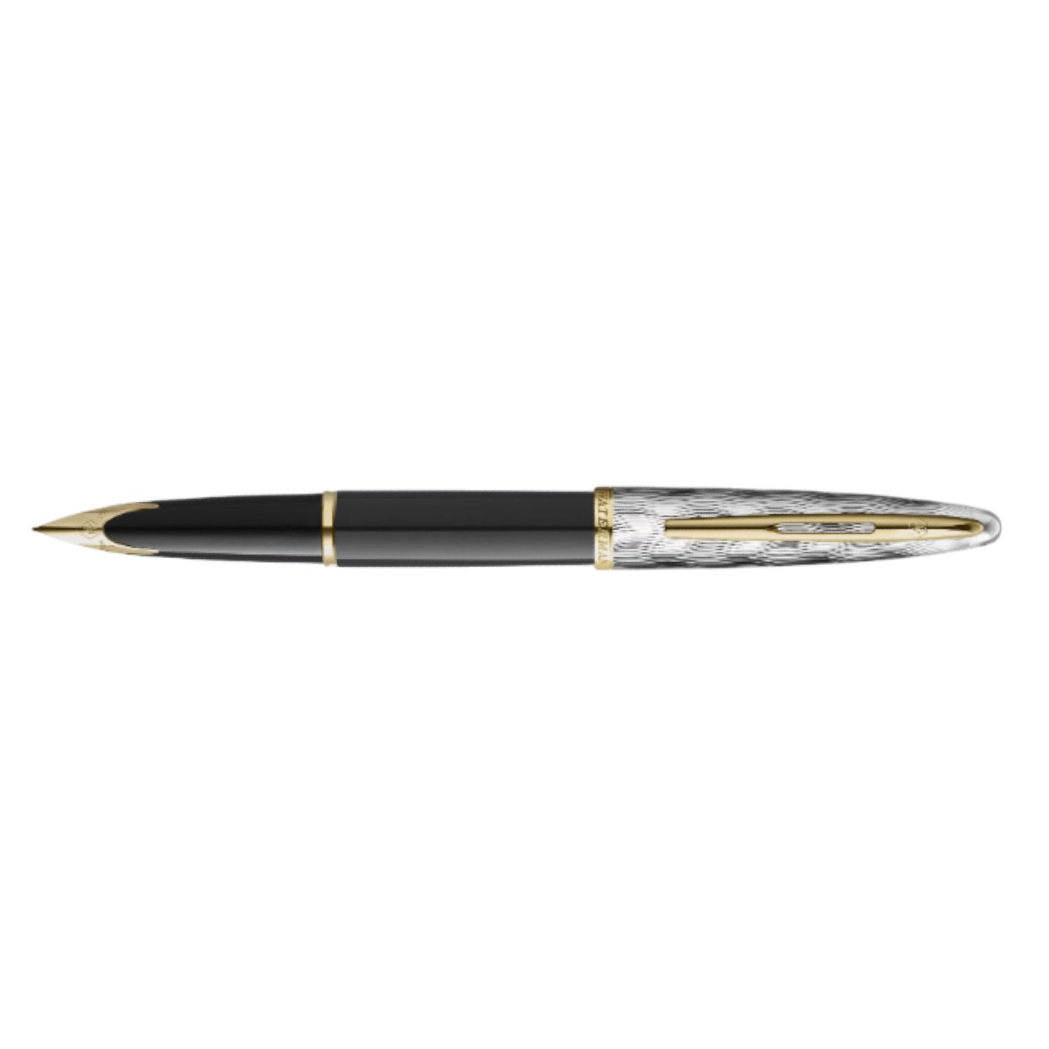 Waterman Carene Reflections of Paris Fountain Pen - Black & Palladium GT (Special Edition) Waterman