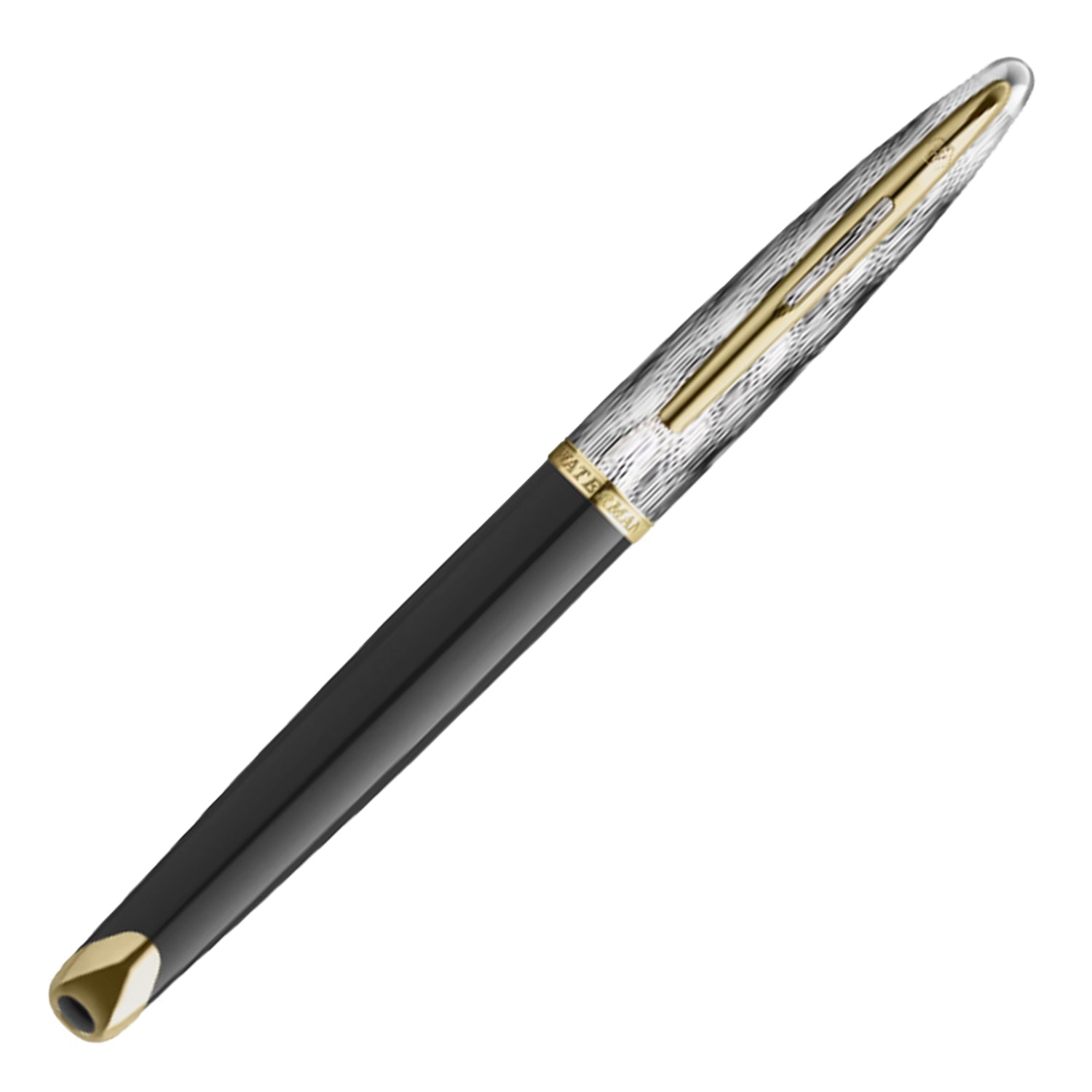 Waterman Carene Reflections of Paris Fountain Pen - Black & Palladium GT (Special Edition) Waterman