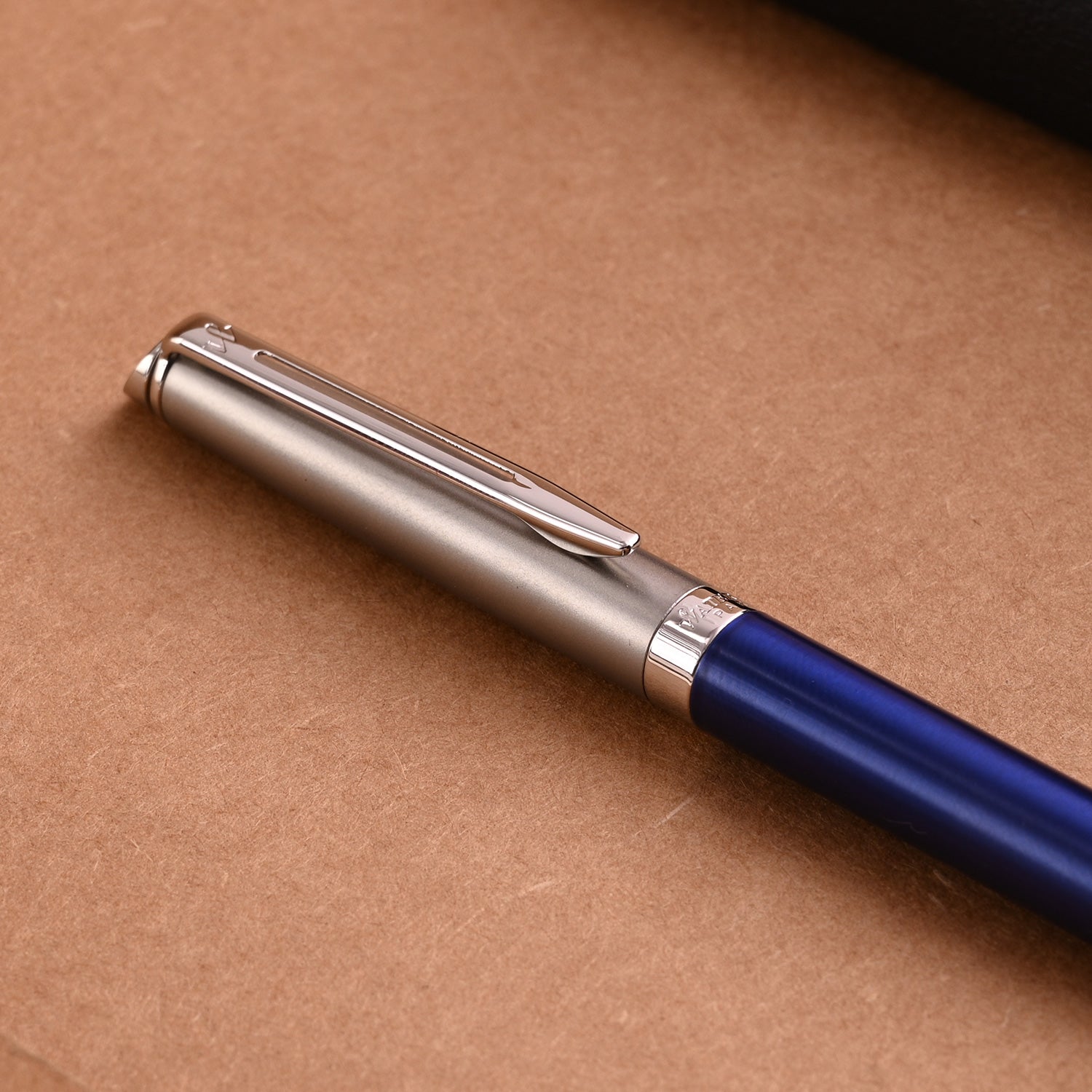 Waterman Hemisphere Essential Stainless Steel Ball Pen - Matte Blue CT Waterman