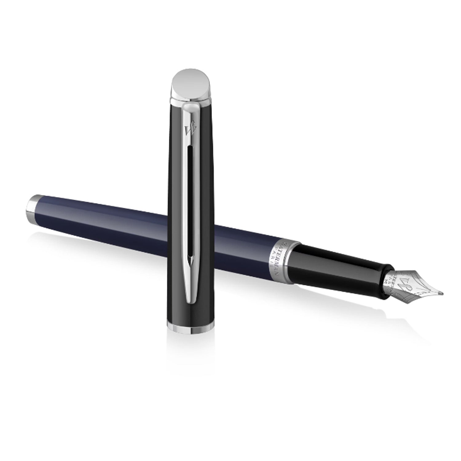Waterman Hemisphere Colour Blocking Fountain Pen - Black & Blue CT Waterman