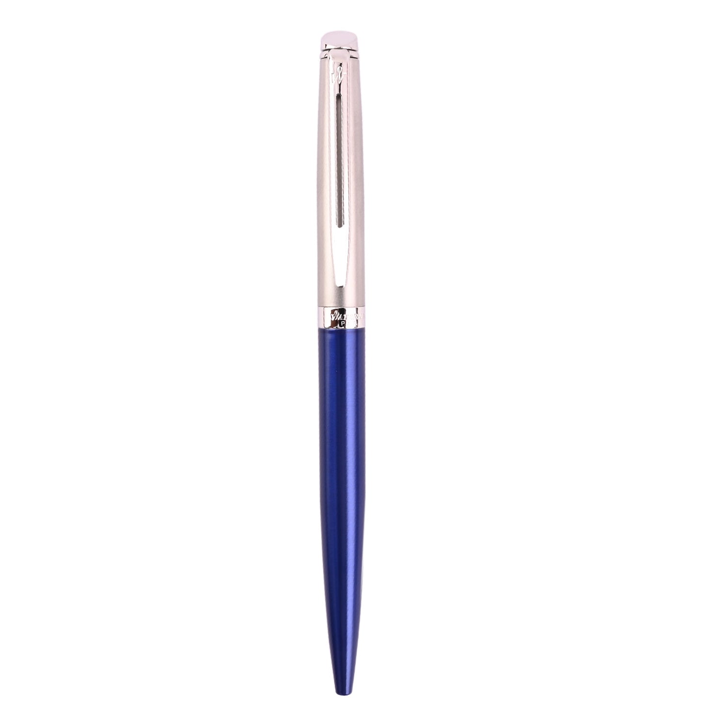 Waterman Hemisphere Essential Stainless Steel Ball Pen - Matte Blue CT Waterman