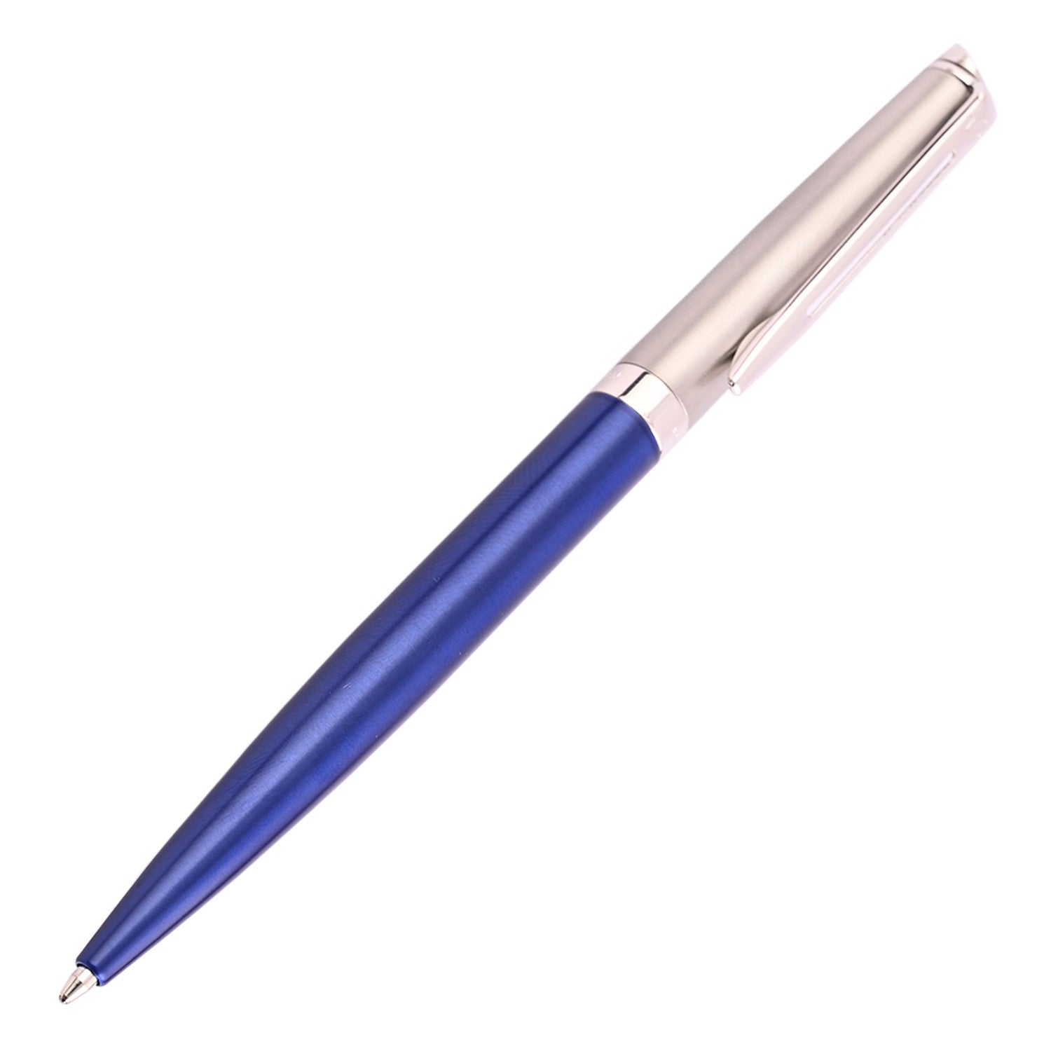 Waterman Hemisphere Essential Stainless Steel Ball Pen - Matte Blue CT Waterman