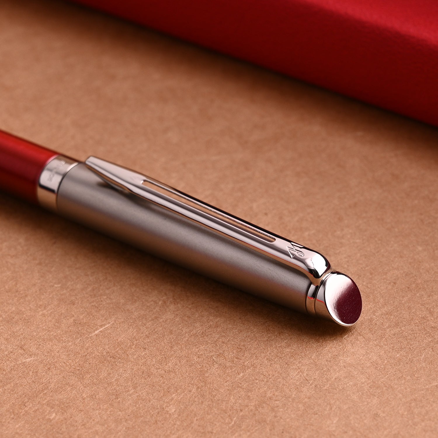 Waterman Hemisphere Essential Stainless Steel Ball Pen - Matte Red CT Waterman