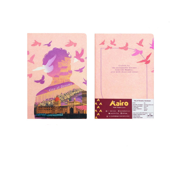 Aairo A5 NoteBook With Hard Bound Cover
