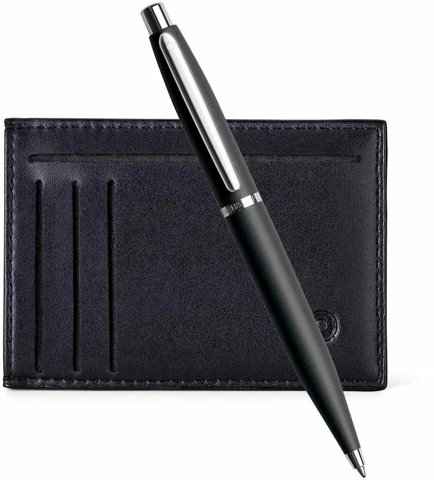 Sheaffer VFM Ball Pen Combo Gift Sets, Matte Black + Card Holder Sheaffer