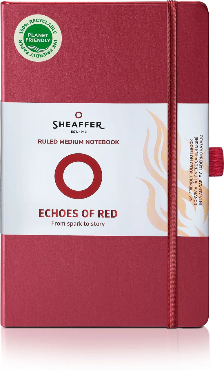 Sheaffer Echoes Of Red 90 GSM Hardbound A5 Notebook Sheaffer