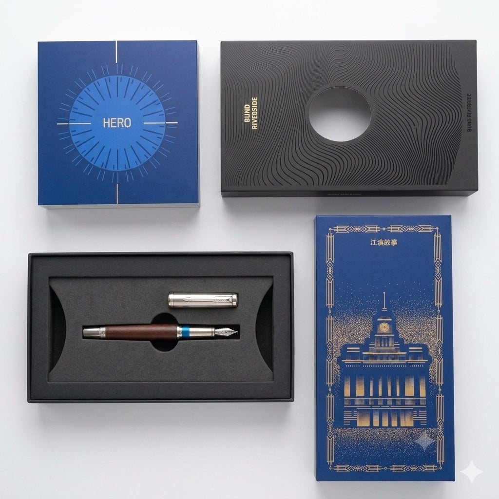 HERO E718 Luxury Fountain Pen Gift Box Set