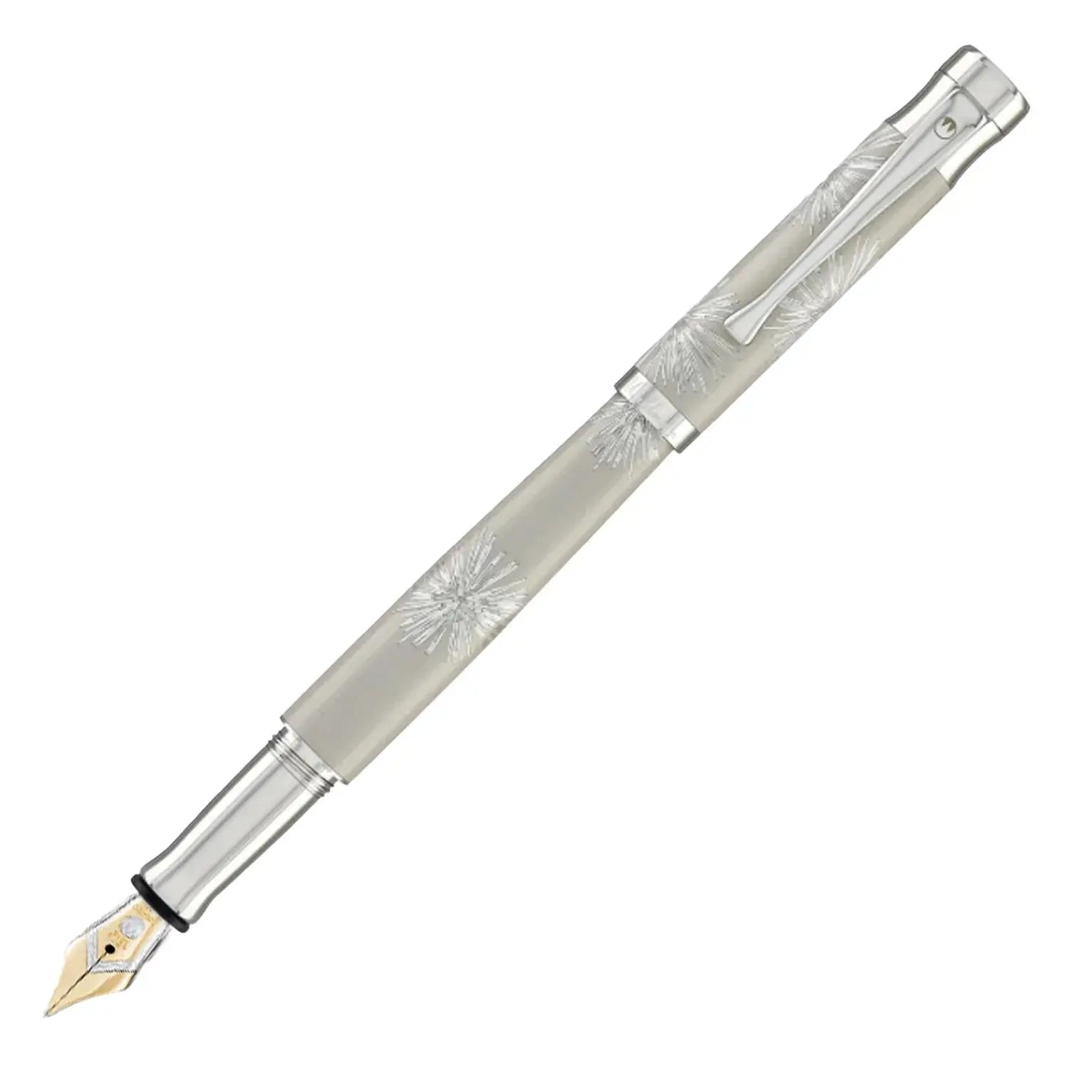 Waldmann Tango Stardust 18K Gold Fountain Pen - Brilliant Galaxy Grey CT (Limited Edition) 66957 Waldmann