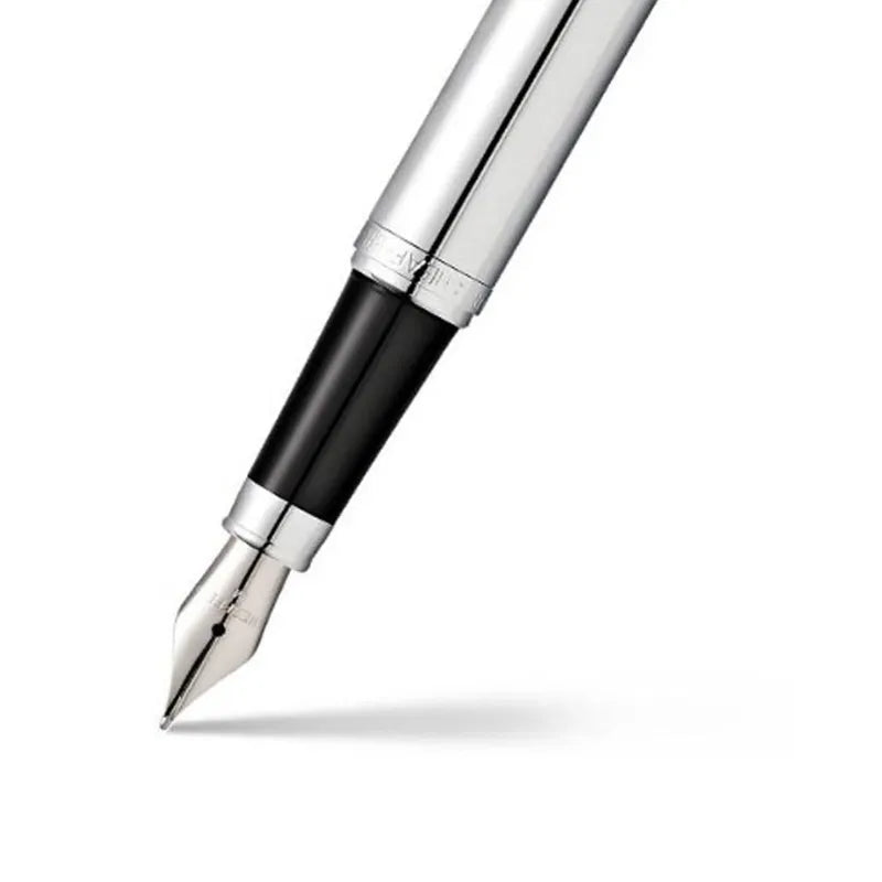 Sheaffer 9421 VFM Fountain Pen (Medium) Polished Chrome with Chrome-Plated Trim Sheaffer