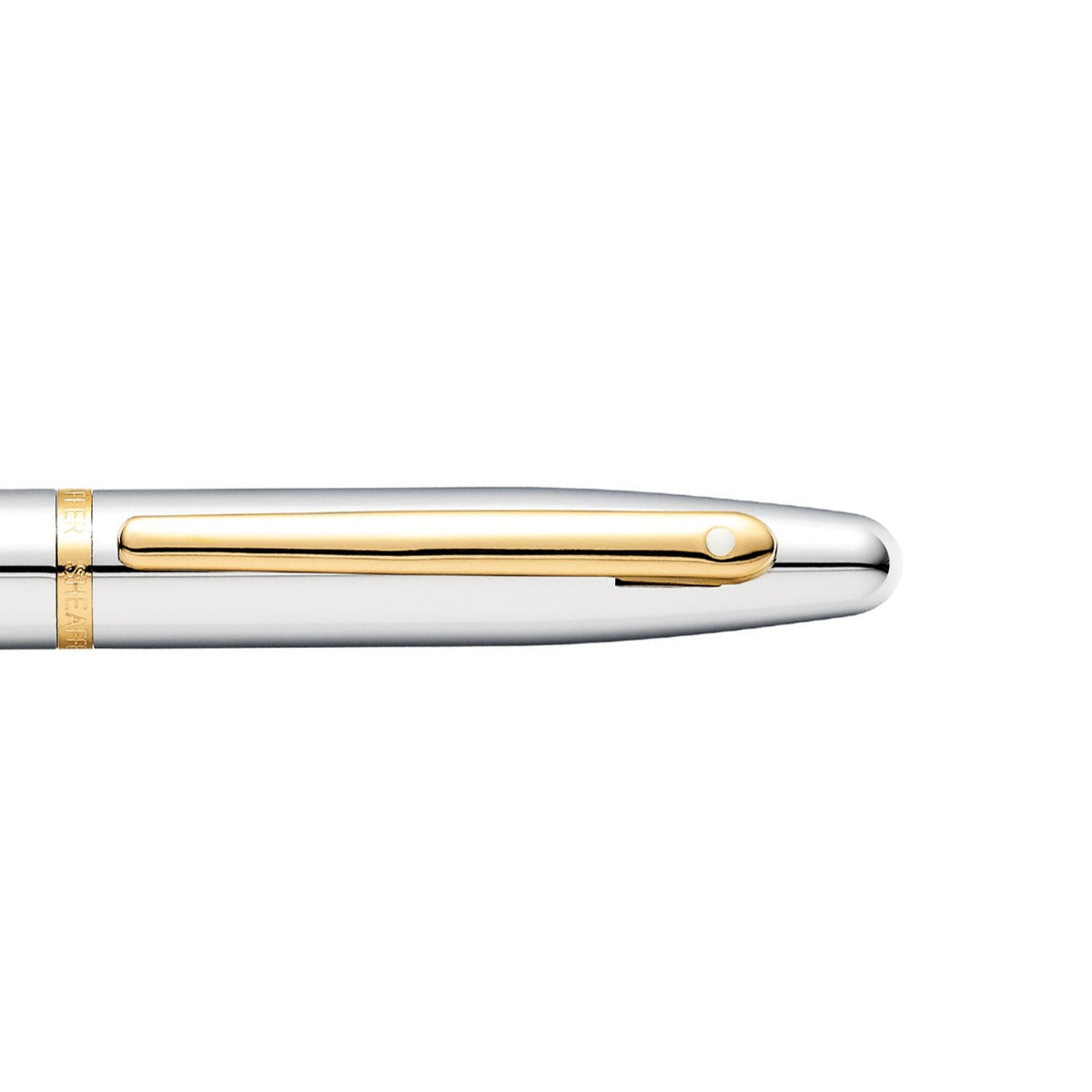 Sheaffer 9422 VFM Fountain Pen (Medium) Polished Chrome with Gold-Plated Trim Sheaffer