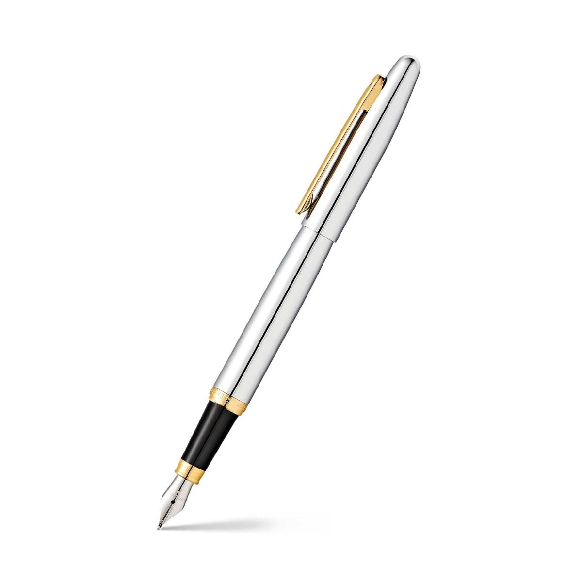 Sheaffer 9422 VFM Fountain Pen (Medium) Polished Chrome with Gold-Plated Trim Sheaffer
