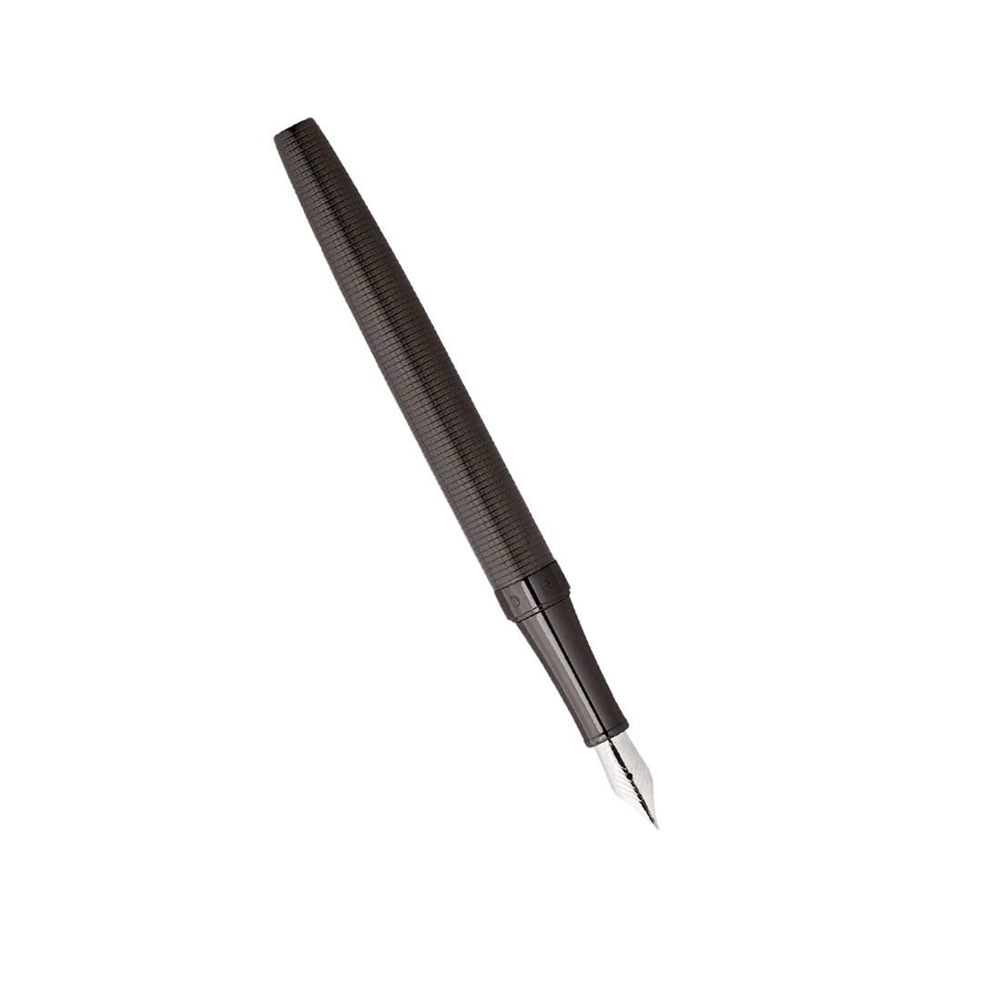 Hugo Boss Twist Fountain Pen (Medium) - Gunmetal Hugo Boss